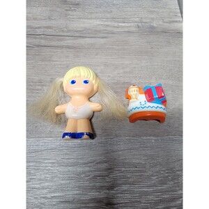 Vintage 1979 KTC Knickerbocker Dolly Pop Snap On Blonde Doll Outfit Mini Kins